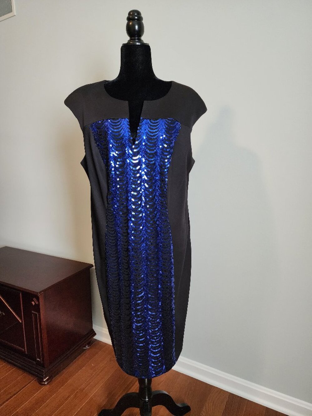 Connected black and blue dress. Size 18w